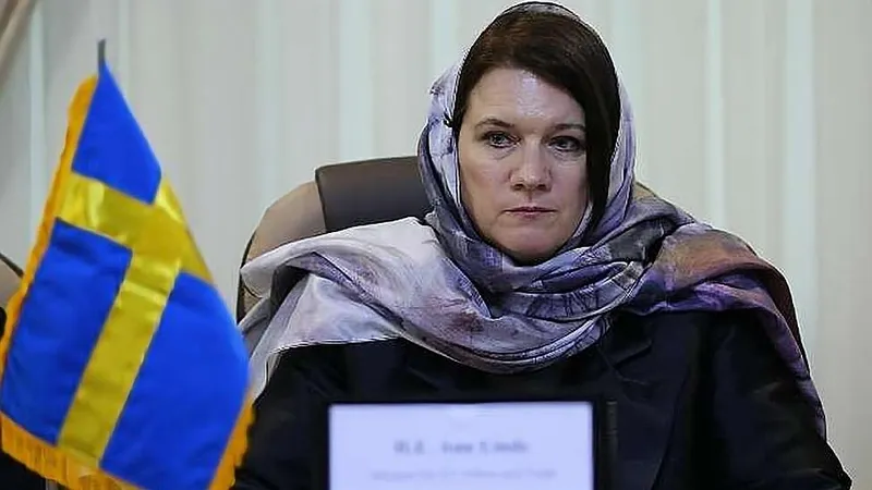 Ann Linde Ex-minister of MFA in Sweden defends officials wearing headscarves in Iran